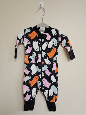 Hanna Andersson 0-3M Footless Halloween Sleeper Pajama Organic Cotton Baby Suit